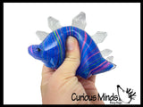 NEW - Dinosaur Swirled Marble Sugar Ball - Dino Thick Glue/Gel Syrup Molasses Maltose Ball - Ultra Squishy and Moldable Slow Rise Relaxing Sensory Fidget Stress Toy