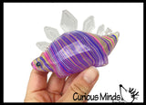 NEW - Dinosaur Swirled Marble Sugar Ball - Dino Thick Glue/Gel Syrup Molasses Maltose Ball - Ultra Squishy and Moldable Slow Rise Relaxing Sensory Fidget Stress Toy
