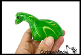 NEW - Dinosaur Swirled Marble Sugar Ball - Dino Thick Glue/Gel Syrup Molasses Maltose Ball - Ultra Squishy and Moldable Slow Rise Relaxing Sensory Fidget Stress Toy