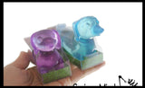 Sugar Dachshund Dog Ball Bag - Thick Glue/Gel Syrup Molasses Stretch Ball - Ultra Squishy and Moldable Slow Rise Relaxing Sensory Fidget Stress Toy Weiner Dog Pup