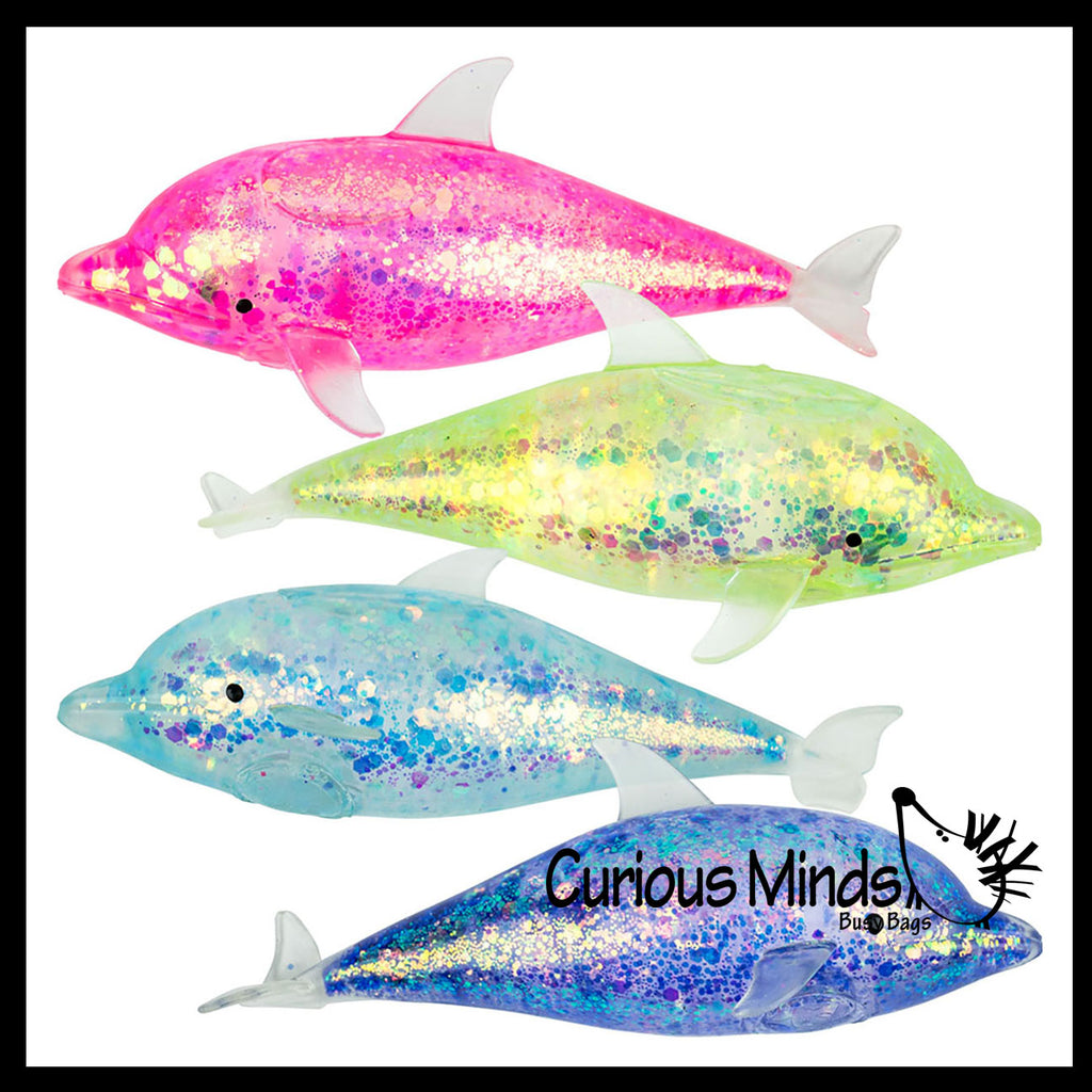 NEW - Dolphin Sugar Ball - Thick Glue/Gel Syrup Molasses Stretch Ball - Ultra Squishy and Moldable Slow Rise Relaxing Sensory Fidget Stress Toy
