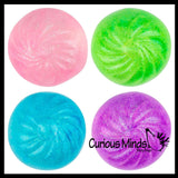 Sugar Dumpling Dim Sum - Thick Glue/Gel Syrup Molasses Stretch Ball - Ultra Squishy and Moldable Slow Rise Relaxing Sensory Fidget Stress Toy