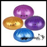 NEW - Mystery Sugar Metallic Series 3" Dumpling Dim Sum - Ultra Squishy Relaxing Sensory Fidget Stress Toy