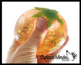 NEW - Fruit Sugar Ball - Strawberry, Orange, Banana Thick Glue/Gel Syrup Molasses Stretch Ball - Ultra Squishy and Moldable Slow Rise Relaxing Sensory Fidget Stress Toy