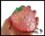 NEW - Fruit Sugar Ball - Strawberry, Orange, Banana Thick Glue/Gel Syrup Molasses Stretch Ball - Ultra Squishy and Moldable Slow Rise Relaxing Sensory Fidget Stress Toy