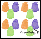 Ghost Sugar Ball - Thick Glue/Gel Stretch Ball - Molasses Syrup Ultra Squishy and Moldable Slow Rise Relaxing Sensory Fidget Stress Toy Halloween