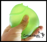 Ghost Sugar Ball - Thick Glue/Gel Stretch Ball - Molasses Syrup Ultra Squishy and Moldable Slow Rise Relaxing Sensory Fidget Stress Toy Halloween