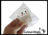 Ghost Glow in the Dark Sugar Ball - Thick Glue/Gel Stretch Ball - Molasses Syrup Ultra Squishy and Moldable Slow Rise Relaxing Sensory Fidget Stress Toy Halloween