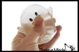 Ghost Glow in the Dark Sugar Ball - Thick Glue/Gel Stretch Ball - Molasses Syrup Ultra Squishy and Moldable Slow Rise Relaxing Sensory Fidget Stress Toy Halloween