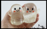 Ghost Glow in the Dark Sugar Ball - Thick Glue/Gel Stretch Ball - Molasses Syrup Ultra Squishy and Moldable Slow Rise Relaxing Sensory Fidget Stress Toy Halloween