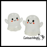 Ghost Glow in the Dark Sugar Ball - Thick Glue/Gel Stretch Ball - Molasses Syrup Ultra Squishy and Moldable Slow Rise Relaxing Sensory Fidget Stress Toy Halloween