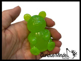 Gummy Bear Shaped Ball - Thick Glue/Gel Syrup Molasses Stretch Ball Maltose- Ultra Squishy and Moldable Slow Rise Relaxing Sensory Fidget Stress Toy
