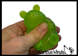 Gummy Bear Shaped Ball - Thick Glue/Gel Syrup Molasses Stretch Ball Maltose- Ultra Squishy and Moldable Slow Rise Relaxing Sensory Fidget Stress Toy