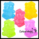 2" Gummy Bear Shaped Ball - Thick Glue/Gel Syrup Molasses Stretch Ball Maltose- Ultra Squishy and Moldable Slow Rise Relaxing Sensory Fidget Stress Toy