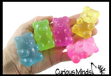 2" Gummy Bear Shaped Ball - Thick Glue/Gel Syrup Molasses Stretch Ball Maltose- Ultra Squishy and Moldable Slow Rise Relaxing Sensory Fidget Stress Toy