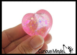 NEW - Small 1.5" Heart Sugar Ball - Thick Glue/Gel Syrup Molasses Stretch Ball - Ultra Squishy and Moldable Slow Rise Relaxing Sensory Fidget Stress Toy Valentines Day Love