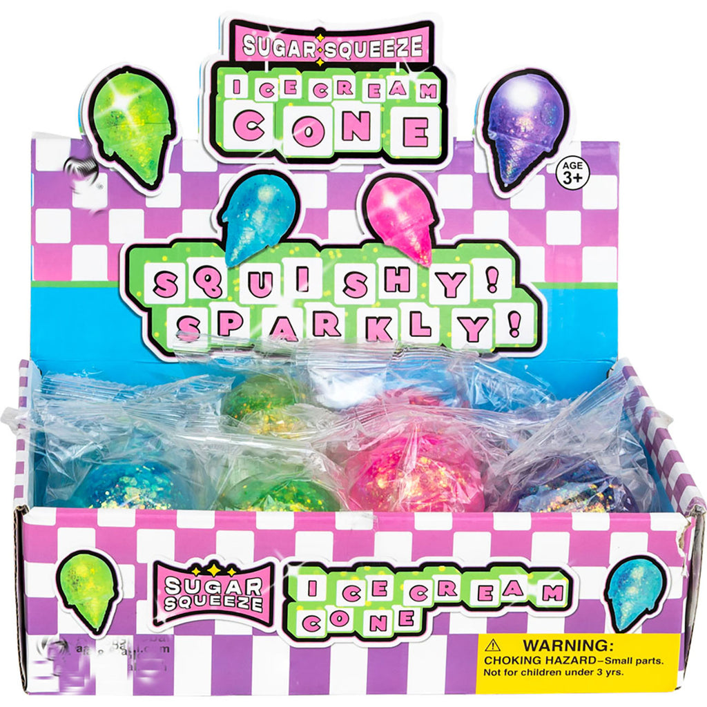 Ice Cream Cone Shaped Thick Glue/Gel Syrup Molasses Stretch Ball Maltose- Ultra Squishy and Moldable Slow Rise Relaxing Sensory Fidget Stress Toy