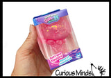 Sugar Jellyfish Shaped Ball - Thick Glue/Gel Syrup Molasses Stretch Ball - Ultra Squishy and Moldable Slow Rise Relaxing Sensory Fidget Stress Toy