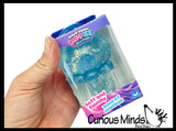 Sugar Jellyfish Shaped Ball - Thick Glue/Gel Syrup Molasses Stretch Ball - Ultra Squishy and Moldable Slow Rise Relaxing Sensory Fidget Stress Toy
