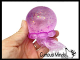 Sugar Jellyfish Shaped Ball - Thick Glue/Gel Syrup Molasses Stretch Ball - Ultra Squishy and Moldable Slow Rise Relaxing Sensory Fidget Stress Toy
