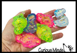 NEW - Dinosaur Sugar Ball - Dino Thick Glue/Gel Syrup Molasses Stretch Ball - Ultra Squishy and Moldable Slow Rise Relaxing Sensory Fidget Stress Toy