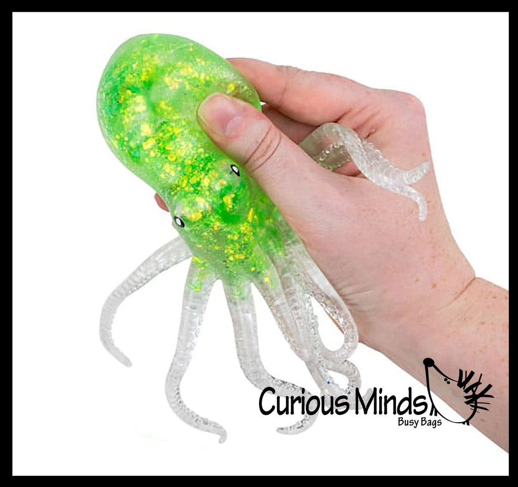 NEW - Octopus Sugar Ball - Thick Glue/Gel Syrup Molasses Stretch Ball - Ultra Squishy and Moldable Slow Rise Relaxing Sensory Fidget Stress Toy