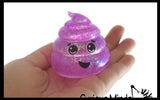 Sugar Poop Shaped Ball - Thick Glue/Gel Syrup Molasses Stretch Ball - Ultra Squishy and Moldable Slow Rise Relaxing Sensory Fidget Stress Toy Poo Turd Gag Funny