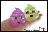 Sugar Poop Shaped Ball - Thick Glue/Gel Syrup Molasses Stretch Ball - Ultra Squishy and Moldable Slow Rise Relaxing Sensory Fidget Stress Toy Poo Turd Gag Funny