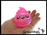 Sugar Poop Shaped Ball - Thick Glue/Gel Syrup Molasses Stretch Ball - Ultra Squishy and Moldable Slow Rise Relaxing Sensory Fidget Stress Toy Poo Turd Gag Funny