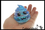 Sugar Poop Shaped Ball - Thick Glue/Gel Syrup Molasses Stretch Ball - Ultra Squishy and Moldable Slow Rise Relaxing Sensory Fidget Stress Toy Poo Turd Gag Funny