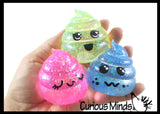 Sugar Poop Shaped Ball - Thick Glue/Gel Syrup Molasses Stretch Ball - Ultra Squishy and Moldable Slow Rise Relaxing Sensory Fidget Stress Toy Poo Turd Gag Funny