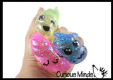 Sugar Poop Shaped Ball - Thick Glue/Gel Syrup Molasses Stretch Ball - Ultra Squishy and Moldable Slow Rise Relaxing Sensory Fidget Stress Toy Poo Turd Gag Funny