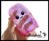 Large 4.5" Popsicle Shaped Ball - Thick Glue/Gel Syrup Molasses Stretch Ball Maltose- Ultra Squishy and Moldable Slow Rise Relaxing Sensory Fidget Stress Toy