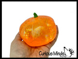 Pumpkin Large 4" Jack o Lantern Sugar Ball - Thick Glue/Gel Stretch Ball - Molasses Syrup Ultra Squishy and Moldable Slow Rise Relaxing Sensory Fidget Stress Toy Halloween