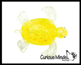 Sugar Turtle Ocean Sealife Animal Sugar Ball - Thick Glue/Gel Stretch Ball - Molasses Syrup Ultra Squishy and Moldable Slow Rise Relaxing Sensory Fidget Stress Toy Maltose