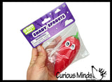 NEW - Vegetable Eggplant and Peppers Sugar Ball - Thick Glue/Gel Syrup Molasses Maltose Ball - Ultra Squishy and Moldable Slow Rise Relaxing Sensory Fidget Stress Toy Vegi