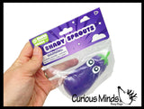 NEW - Vegetable Eggplant and Peppers Sugar Ball - Thick Glue/Gel Syrup Molasses Maltose Ball - Ultra Squishy and Moldable Slow Rise Relaxing Sensory Fidget Stress Toy Vegi