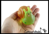 Snail in Clear Box - Sugar Thick Glue/Gel Syrup Molasses Stretch Ball - Ultra Squishy and Moldable Slow Rise Relaxing Sensory Fidget Stress Toy