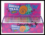 Snail in Clear Box - Sugar Thick Glue/Gel Syrup Molasses Stretch Ball - Ultra Squishy and Moldable Slow Rise Relaxing Sensory Fidget Stress Toy
