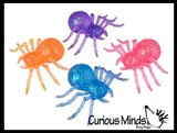 NEW - Sugar Ball Spooky Spider Shaped Squishy Stress Ball - Molasses Thick Gel