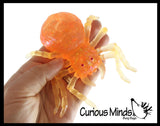 NEW - Sugar Ball Spooky Spider Shaped Squishy Stress Ball - Molasses Thick Gel