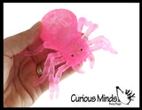 NEW - Sugar Ball Spooky Spider Shaped Squishy Stress Ball - Molasses Thick Gel
