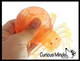 NEW - Sugar Ball Spooky Spider Shaped Squishy Stress Ball - Molasses Thick Gel
