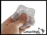 NEW - Patriotic Star Sugar Ball - Thick Glue/Gel Syrup Molasses Stretch Ball - Ultra Squishy and Moldable Slow Rise Relaxing Sensory Fidget Stress Toy