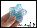 NEW - Patriotic Star Sugar Ball - Thick Glue/Gel Syrup Molasses Stretch Ball - Ultra Squishy and Moldable Slow Rise Relaxing Sensory Fidget Stress Toy
