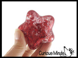 NEW - Patriotic Star Sugar Ball - Thick Glue/Gel Syrup Molasses Stretch Ball - Ultra Squishy and Moldable Slow Rise Relaxing Sensory Fidget Stress Toy
