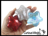 NEW - Patriotic Star Sugar Ball - Thick Glue/Gel Syrup Molasses Stretch Ball - Ultra Squishy and Moldable Slow Rise Relaxing Sensory Fidget Stress Toy