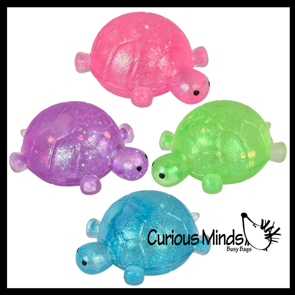 Sugar Turtle Chunky Ocean Sealife Animal Sugar Ball - Thick Glue/Gel Stretch Ball - Molasses Syrup Ultra Squishy and Moldable Slow Rise Relaxing Sensory Fidget Stress Toy Maltose