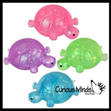 Sugar Turtle Chunky Ocean Sealife Animal Sugar Ball - Thick Glue/Gel Stretch Ball - Molasses Syrup Ultra Squishy and Moldable Slow Rise Relaxing Sensory Fidget Stress Toy Maltose