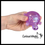 Sugar Turtle Chunky Ocean Sealife Animal Sugar Ball - Thick Glue/Gel Stretch Ball - Molasses Syrup Ultra Squishy and Moldable Slow Rise Relaxing Sensory Fidget Stress Toy Maltose